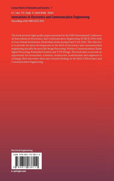 Produktbild: Innovations in Electronics and Communication Engineering