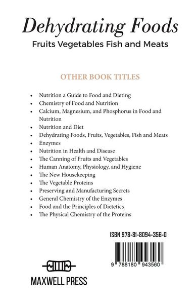 Produktbild: Dehydrating Foods Fruits Vegetables Fish and Meats