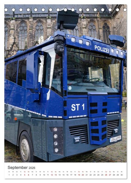 Produktbild: Tag der Polizei (Tischkalender 2026 DIN A5 hoch), CALVENDO Monatskalender