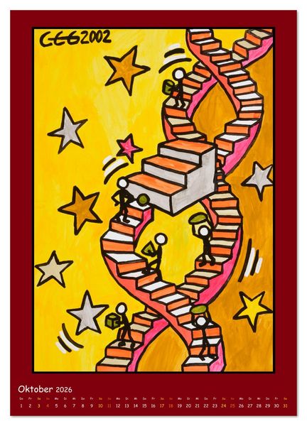 Produktbild: Life in Colors (Wandkalender 2026 DIN A2 hoch), CALVENDO Monatskalender