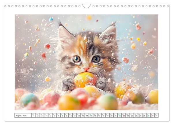 Produktbild: Samtpfoten-Sinfonie (Wandkalender 2026 DIN A3 quer), CALVENDO Monatskalender