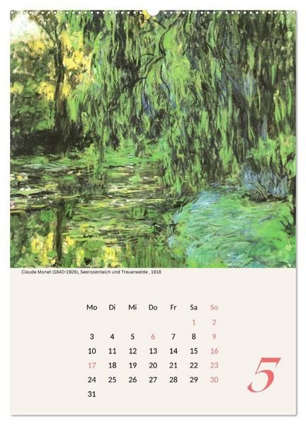 Produktbild: Claude Monet Impressionen 2027 (Wandkalender 2027 DIN A2 hoch), CALVENDO Monatskalender