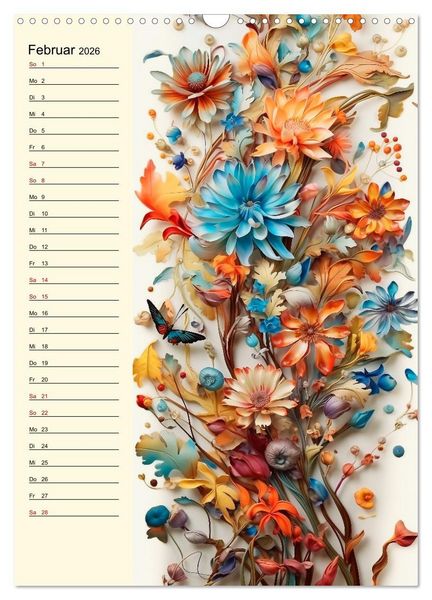 Produktbild: Bl&uuml;tenarrangements (Wandkalender 2026 DIN A3 hoch), CALVENDO Monatskalender