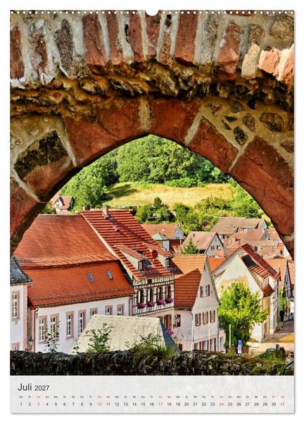 Produktbild: Lindenfels im Odenwald (Wandkalender 2027 DIN A2 hoch), CALVENDO Monatskalender