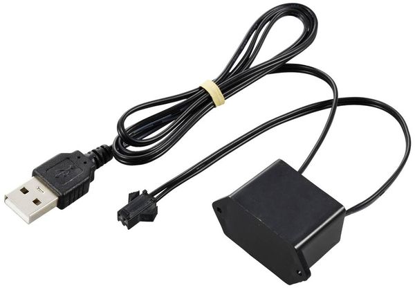 TRU COMPONENTS EL-Inverter 5 V/DC Schwarz (L x B x H) 40 x 18 x 23mm