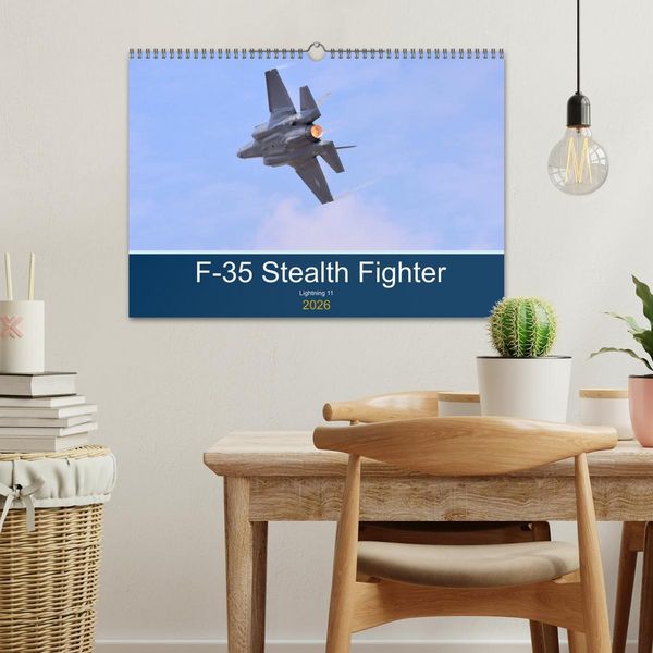 Produktbild: Lockheed Martin F35 Stealth Fighter (Wall Calendar 2026 DIN A3 landscape), CALVENDO 12 Month Wall Calendar