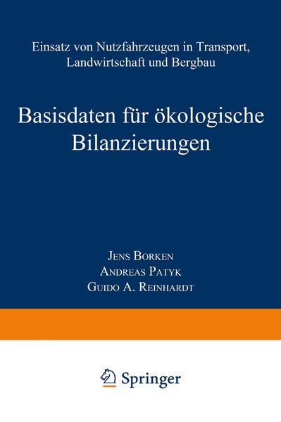 Produktbild: Basisdaten f&uuml;r &ouml;kologische Bilanzierungen