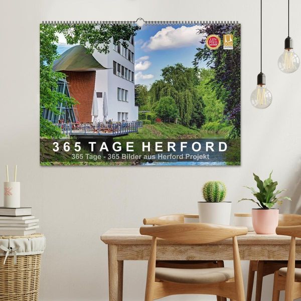 Produktbild: 365 Tage Herford (Wandkalender 2026 DIN A2 quer), CALVENDO Monatskalender