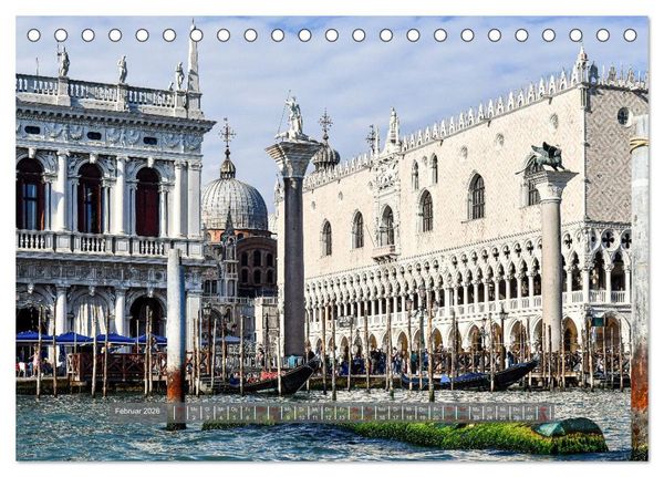 Produktbild: Sehnsuchtsort Venedig 2026 (Tischkalender 2026 DIN A5 quer), CALVENDO Monatskalender