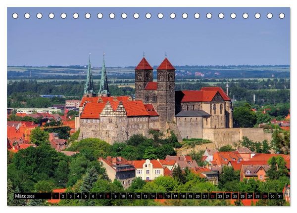 Produktbild: Quedlinburg - Welterbestadt im Harz (Tischkalender 2026 DIN A5 quer), CALVENDO Monatskalender