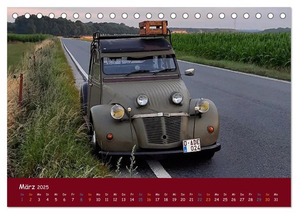 Produktbild: Citroen 2 CV Kult um die Ente (Tischkalender 2025 DIN A5 quer), CALVENDO Monatskalender