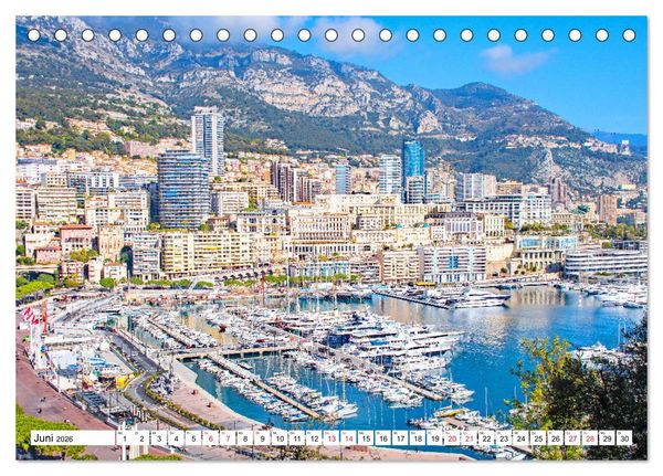 Produktbild: Monaco - Reiseziel am Mittelmeer (Tischkalender 2026 DIN A5 quer), CALVENDO Monatskalender