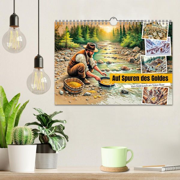 Produktbild: Auf den Spuren des Goldes - Vom Goldrausch am Yukon River (Wandkalender 2026 DIN A4 quer), CALVENDO Monatskalender