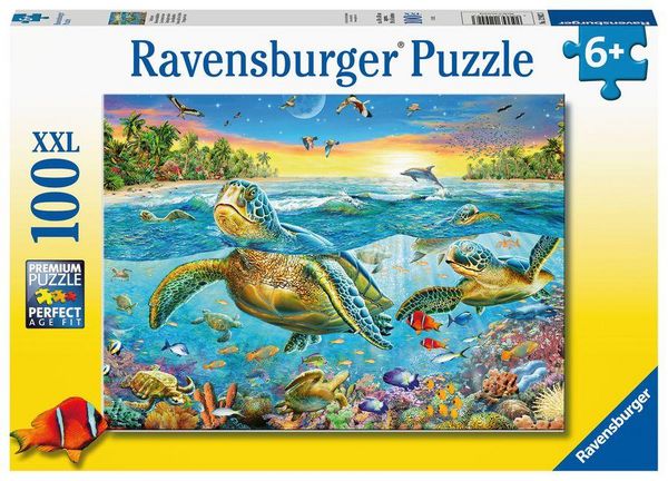 Swim with Sea Turtles 100 PC XXL Puzzle