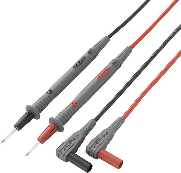 Produktbild: VOLTCRAFT Sicherheits-Messleitungs-Set 1.20m Schwarz, Rot MS-4N