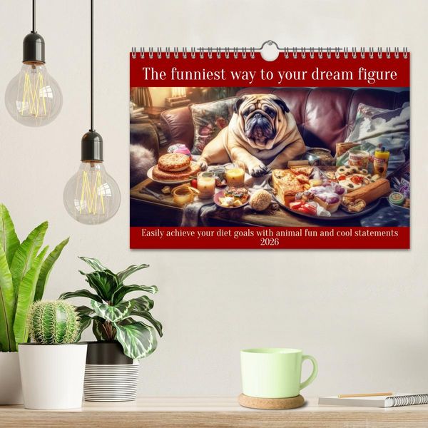 Produktbild: The funniest way to your dream figure (Wall Calendar 2026 DIN A4 landscape), CALVENDO 12 Month Wall Calendar