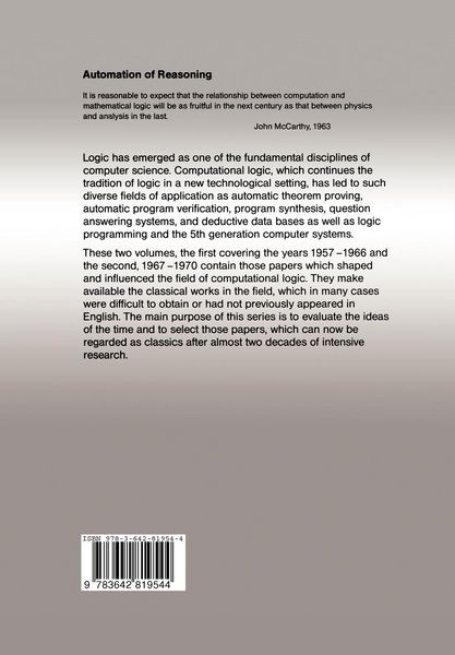 Produktbild: Automation of Reasoning