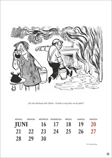 Produktbild: Loriot Heile Welt Halbmonatskalender 2027