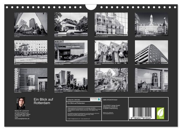 Produktbild: Ein Blick auf Rotterdam (Wandkalender 2026 DIN A4 quer), CALVENDO Monatskalender