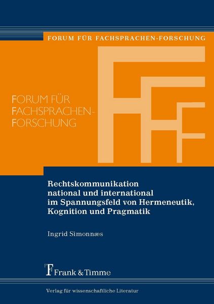 Produktbild: Rechtskommunikation national und international im Spannungsfeld von Hermeneutik, Kognition und Pragmatik