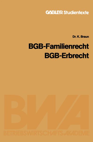 Produktbild: BGB &mdash; Familienrecht, BGB &mdash; Erbrecht