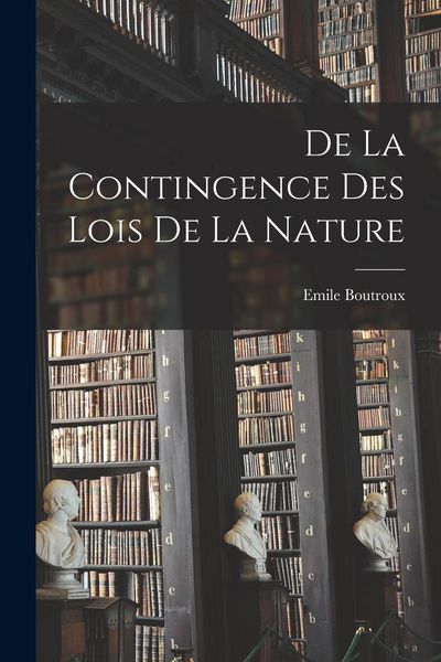 Produktbild: De La Contingence Des Lois De La Nature