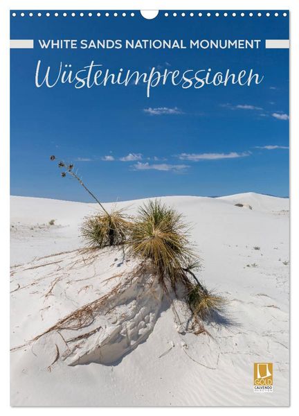Produktbild: WHITE SANDS NATIONAL MONUMENT W&uuml;stenimpressionen (Wandkalender 2026 DIN A3 hoch), CALVENDO Monatskalender