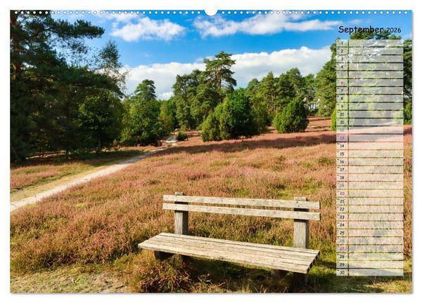 Produktbild: Heidespaziergang (Wandkalender 2026 DIN A2 quer), CALVENDO Monatskalender