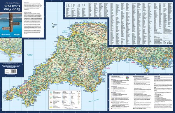 Produktbild: South West Coast Path National Trail Map