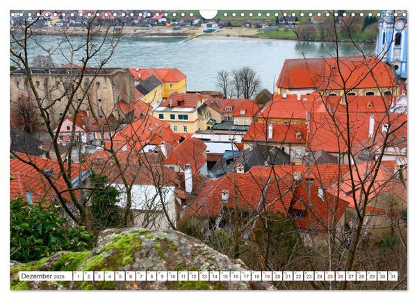 Produktbild: Melk und D&uuml;rnstein, zwei malerische St&auml;dtchen in der Wachau (Wandkalender 2026 DIN A3 quer), CALVENDO Monatskalender
