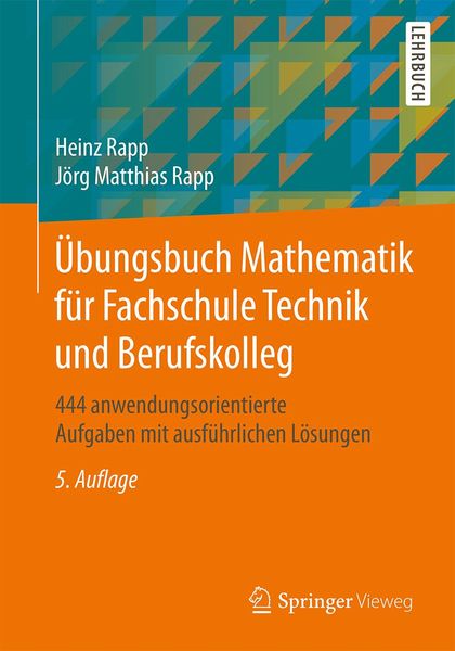 Produktbild: Übungsbuch Mathematik für Fachschule Technik und Berufskolleg