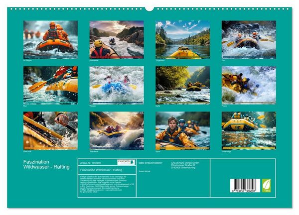 Produktbild: Faszination Wildwasser - Rafting (hochwertiger Premium Wandkalender 2026 DIN A2 quer), Kunstdruck in Hochglanz