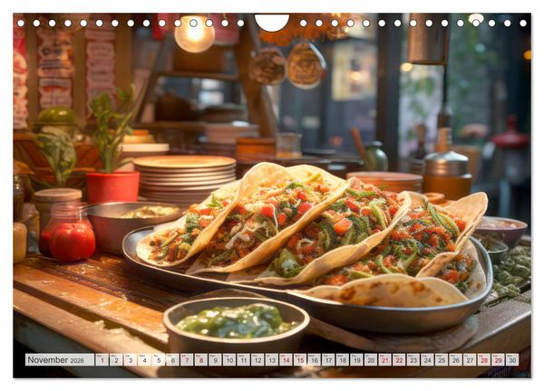 Produktbild: STREET FOOD Impressions around the world (Wall Calendar 2026 DIN A4 landscape), CALVENDO 12 Month Wall Calendar