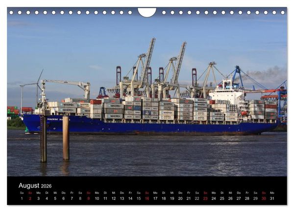 Produktbild: Schiffe auf der Elbe (Wandkalender 2026 DIN A4 quer), CALVENDO Monatskalender