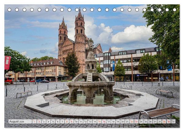 Produktbild: Worms Impressionen (Tischkalender 2026 DIN A5 quer), CALVENDO Monatskalender