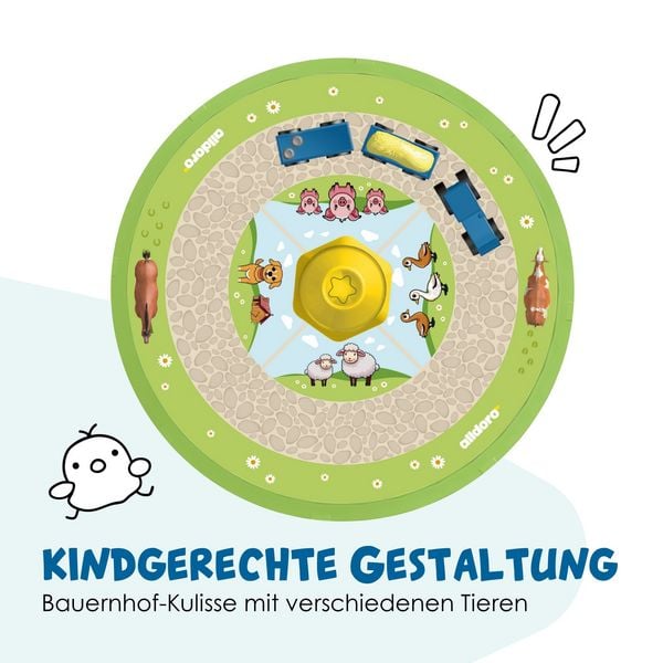 Produktbild: alldoro - Brummkreisel Bauernhof, interaktiver Kreisel