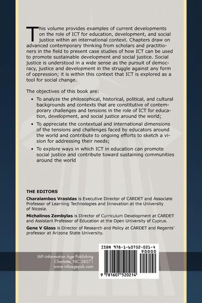 Produktbild: Ict for Education, Development, and Social Justice (PB)