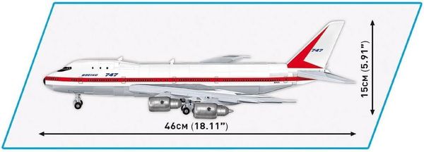Produktbild: COBI 26609 - Boeing 747 First Flight 1969, Bausatz, 1051 Klemmbausteine