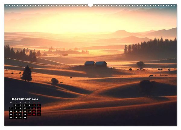 Produktbild: Pr&auml;rie Welten - Ein Kalender, der die Seele der Pr&auml;rie einf&auml;ngt. (hochwertiger Premium Wandkalender 2026 DIN A2 quer), Kunstdruck in Hochglanz