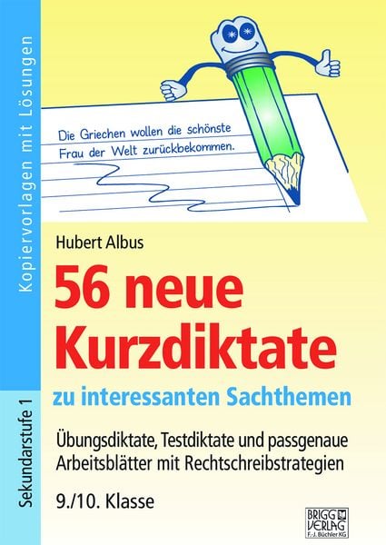 Produktbild: 56 neue Kurzdiktate 9./10. Klasse