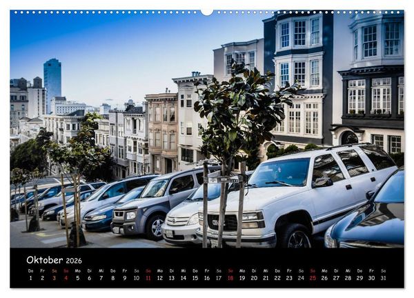 Produktbild: San Francisco - street view (Wandkalender 2026 DIN A2 quer), CALVENDO Monatskalender
