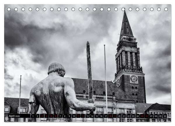Produktbild: Ein Blick auf Kiel (Tischkalender 2026 DIN A5 quer), CALVENDO Monatskalender