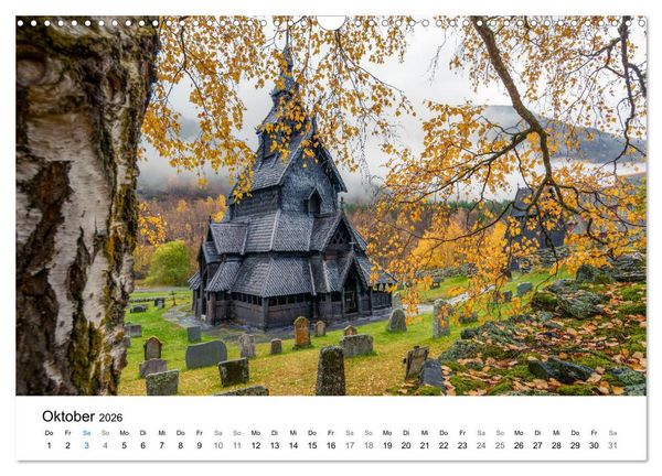 Produktbild: NORWEGEN - EINE ATEMBERAUBENDE SCH&Ouml;NHEIT (Wandkalender 2026 DIN A3 quer), CALVENDO Monatskalender