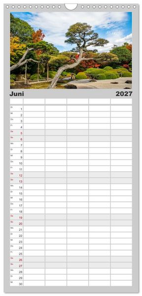 Produktbild: Familienplaner 2027 - Herbst in Japan mit 5 Spalten (Wandkalender, 21 x 45 cm) CALVENDO