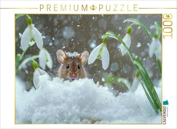 Produktbild: CALVENDO Puzzle Die Schnee-M&auml;usek&ouml;nigin | 1000 Teile Lege-Gr&ouml;&szlig;e 64x48cm Foto-Puzzle f&uuml;r gl&uuml;ckliche Stunden