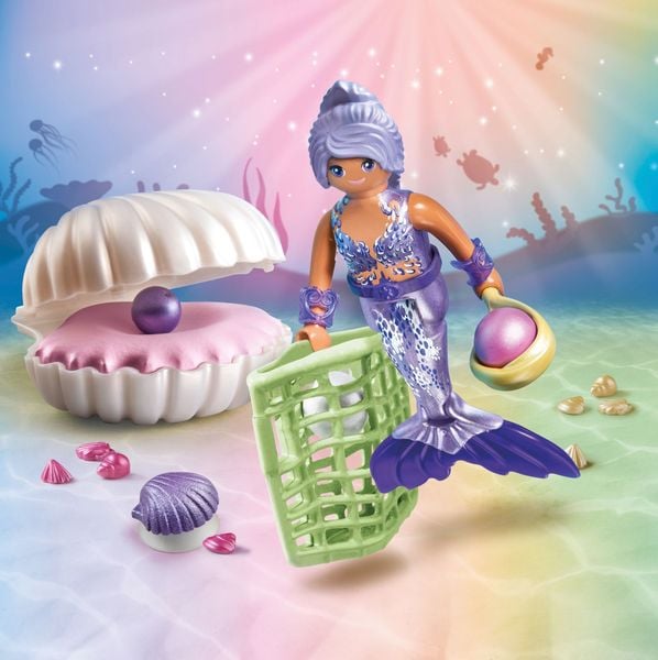 PLAYMOBIL 71502 - Princess Magic - Meerjungfrau mit Perlmuschel