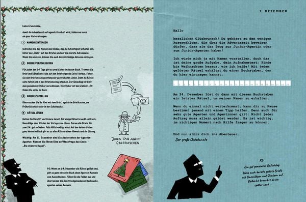 Produktbild: Nachwuchsagenten gesucht! 24 Briefe vom Geheimdienst. Adventskalender-Post zum R&auml;tseln, Kombinieren und Knobeln