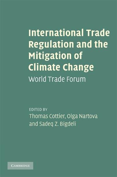 Produktbild: International Trade Regulation and the Mitigation of Climate Change