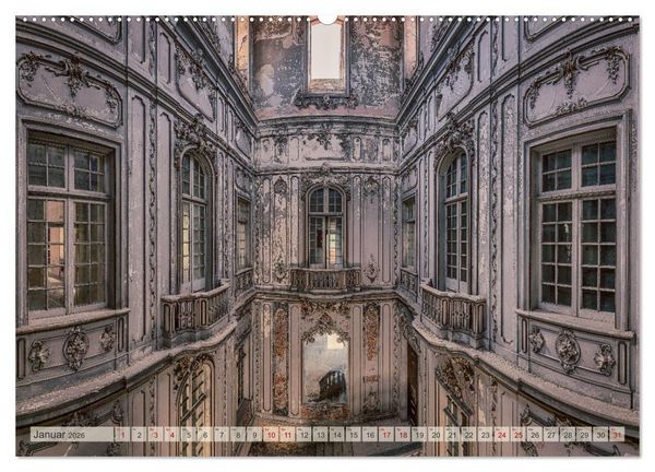 Produktbild: Lost Places - vergessene Sch&auml;tze (hochwertiger Premium Wandkalender 2026 DIN A2 quer), Kunstdruck in Hochglanz