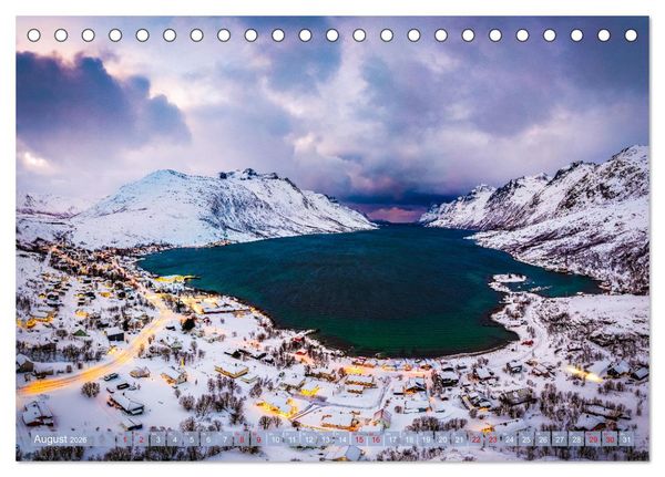 Produktbild: Troms&oslash; in der Polarnacht (Tischkalender 2026 DIN A5 quer), CALVENDO Monatskalender
